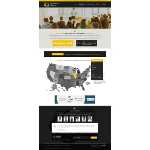 Fetterman Events Website Redesign 2014