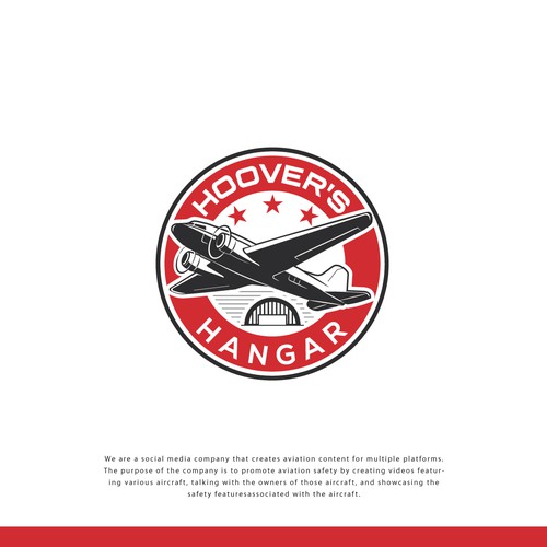 Vintage style designed aviation logo for a global media company