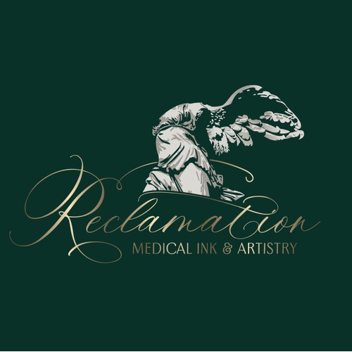 Medical tattoo logo where art heals and confidence restores