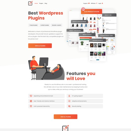 Minimalist Wordpress Theme Design