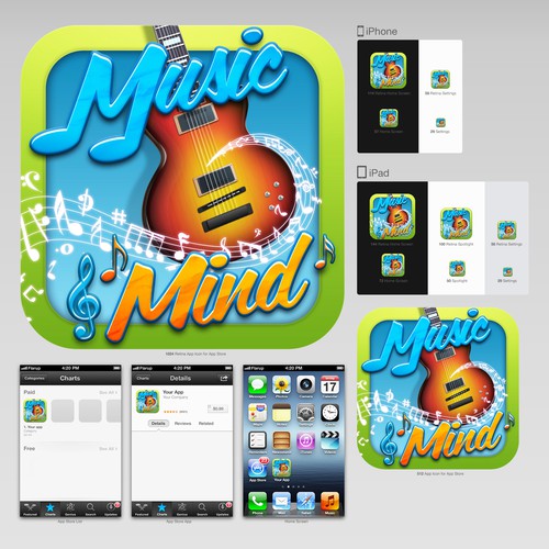 Create an Android/iPhone App Icon For MusicMind