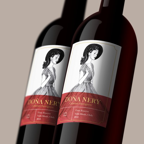 Doña Nery wine label