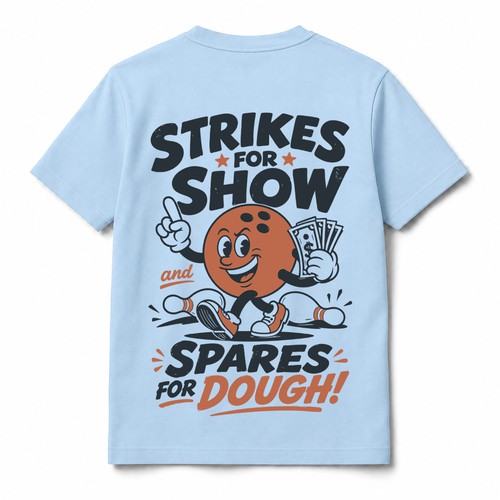 Fun Vintage / Retro Bowling T-Shirt Design -  I Can Create Something Similar For You 