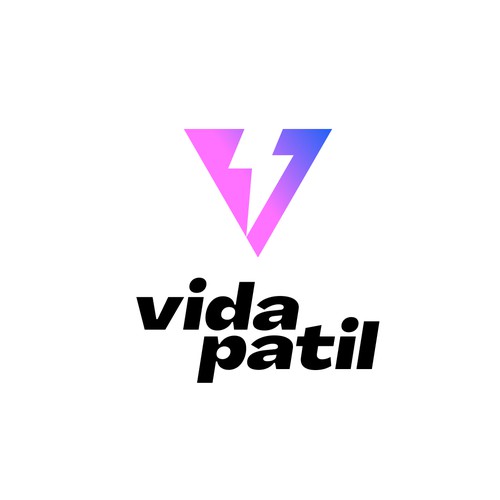 Trendy gradient logo for Vida Patil