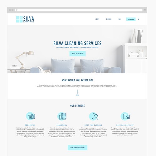 Squarespace Website for Cleaning Service