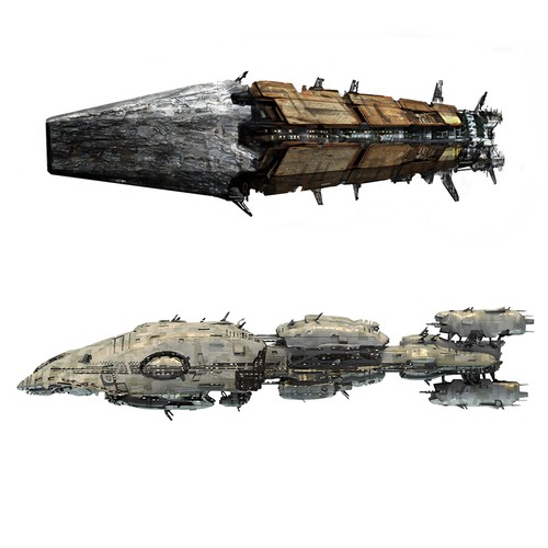 Spacecraft Illustration for Novel