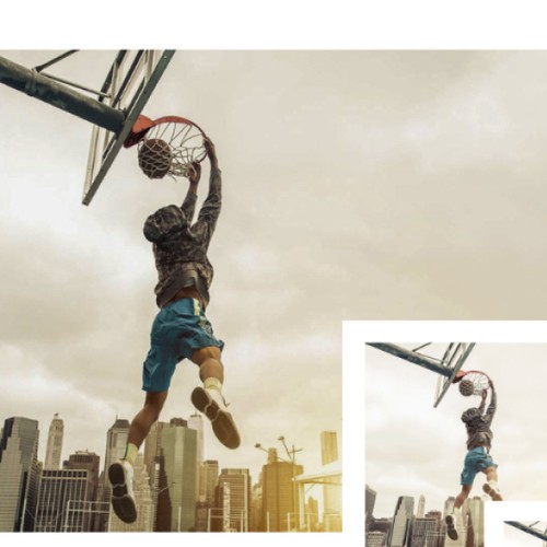  Website design for a company selling basketball equipment
