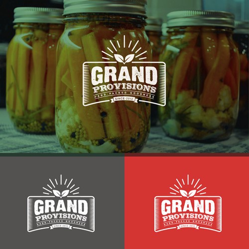 Create a fresh logo for an artisan, hand-packed food company.