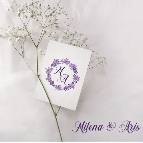 Wedding initial logo