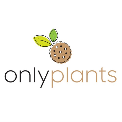 Vegan Micro-Bakery Only Plants Logo Design