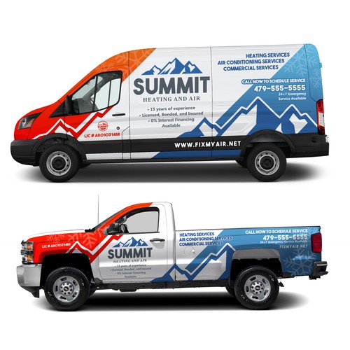 wrap design for summitt heating and air