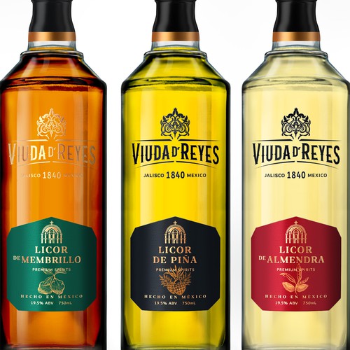 Liqueur Label Design from Premium Tequila manufacturer
