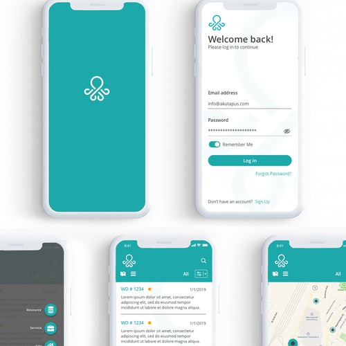 Aktapus App design 