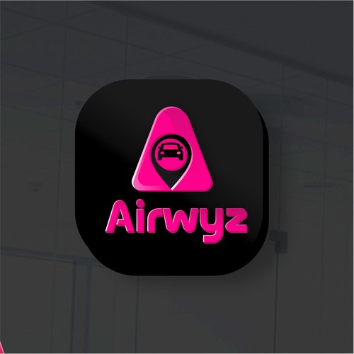 GPS auto tracking company logo design