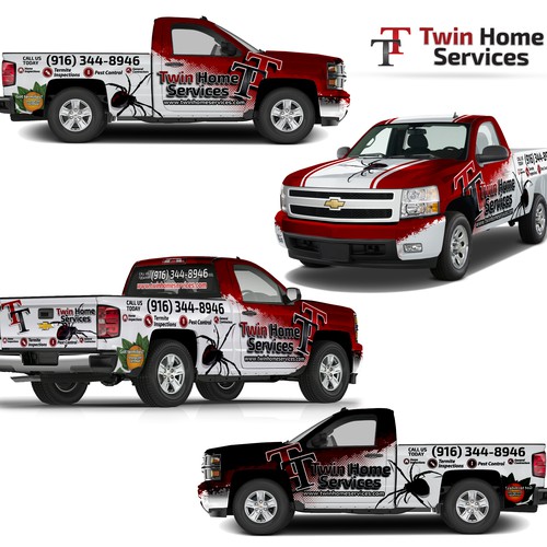 Vehicle wrap design for Pest Control company