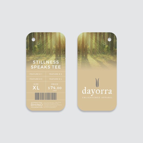 Design a new Hangtag - Dayorra Apparel