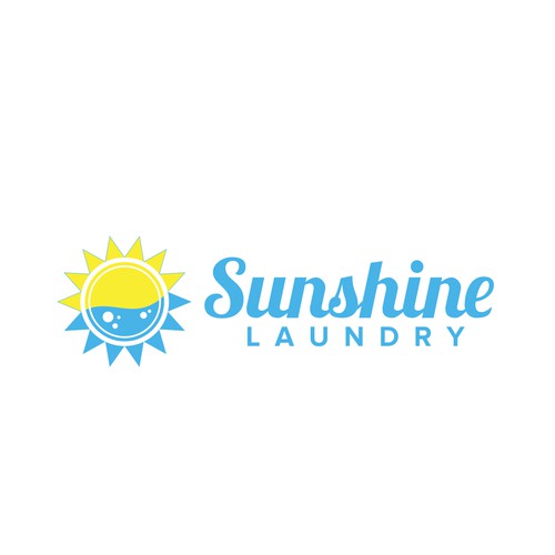 Logo design for laundry service.