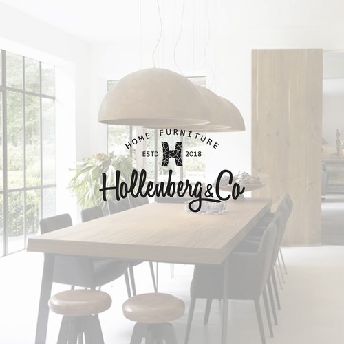 Logo concept for home furnishing 