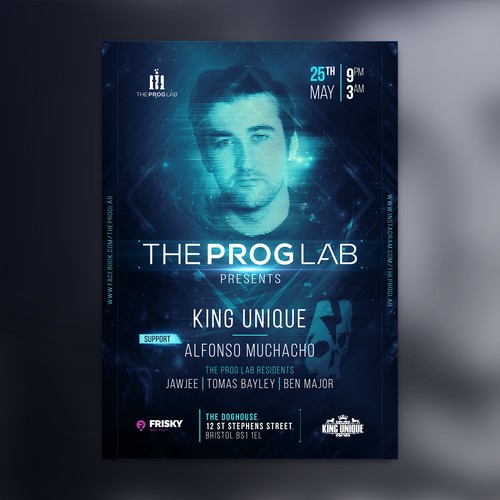 TheProgLab Party Poster Design.