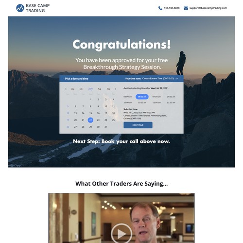 Landing page