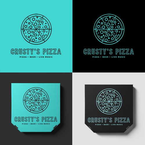 Bold, modern logo design for a pizzeria 