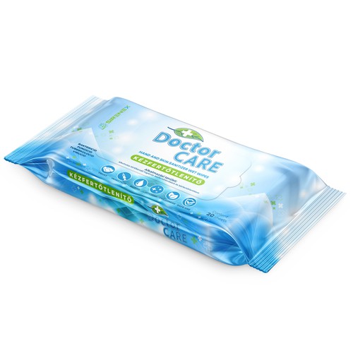 Doctor Care hand sanitizer wet wipes
