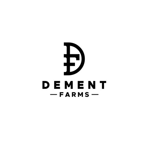 Clean and Bold logo design concept for Dement Fams.