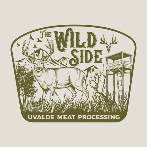 Vintage deer design