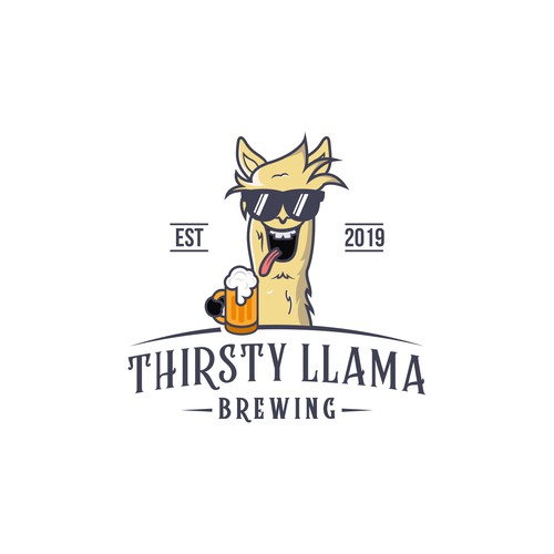 LLama Beer Logo Design