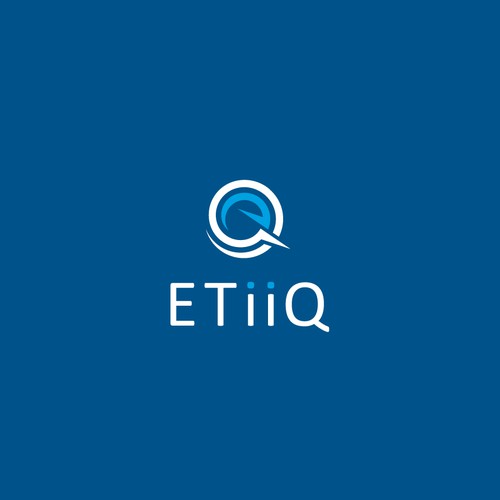 line art / modern clean concept.  Combination letter e+q