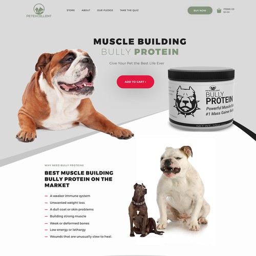 muscle building supplements for dogs