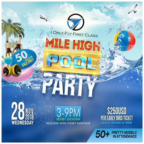 club pool party poster