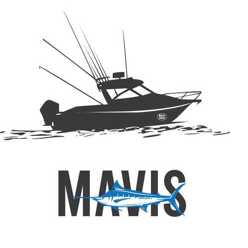 “Mavis” with Blue Marlin Motif