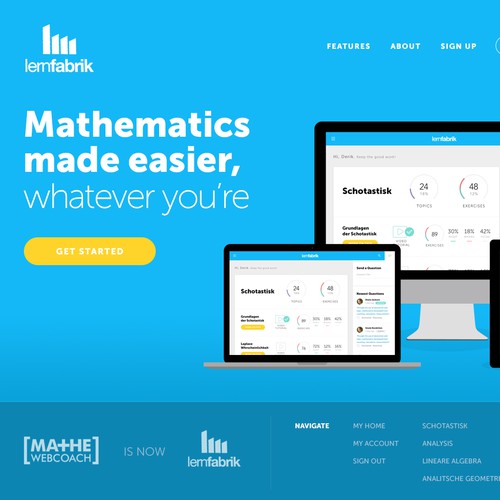 Learning Platform Website Homepage