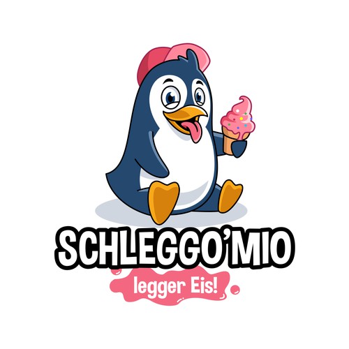 Goofy Penguin Mascot