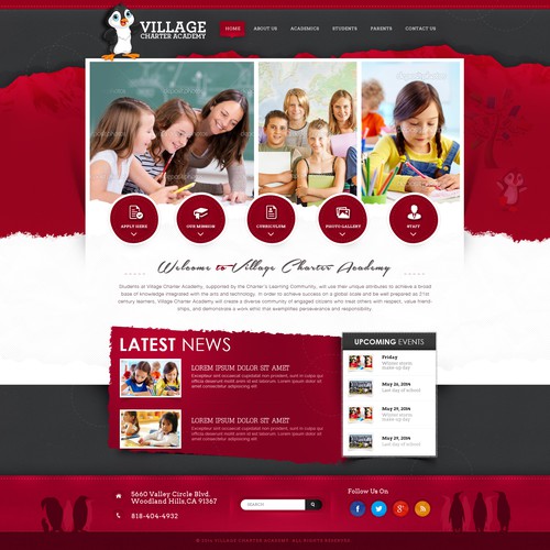Webdesign for Village Charter Academy