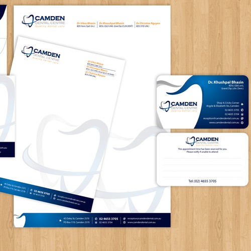 New stationery wanted for Camden Dental Centre