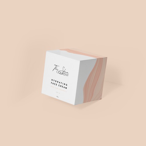 Minimalist box for face cream