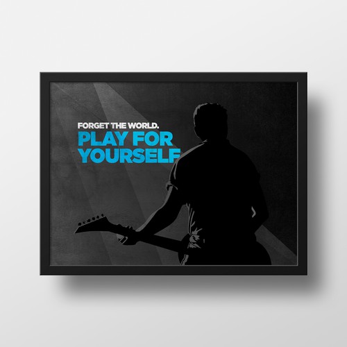 Motivation Poster Concept for Guitarist