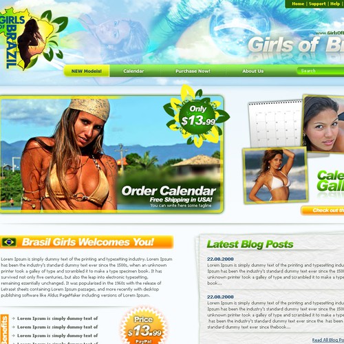 Swimsuit calendar retail site 