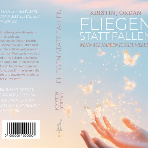 Mein erstes Buch soll ein Hingucker werden, zarte Farben, ein Cover, das im Gedächtnis bleibt