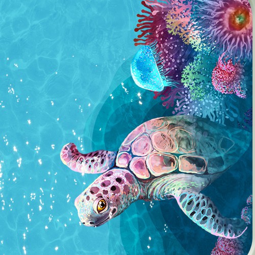 Coral Reef, Tropical Pool Graphics