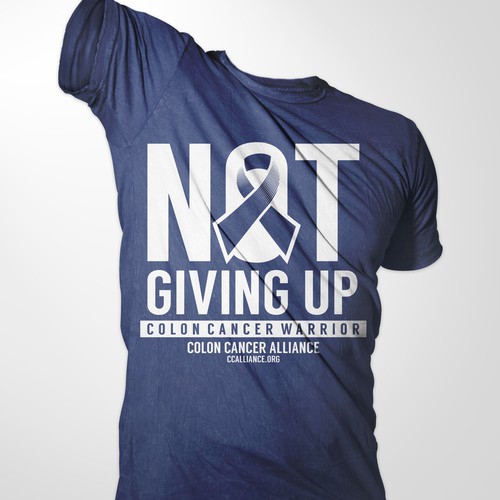 "NOT GIVING UP" T-Shirt for Cancer Patients/Survivors