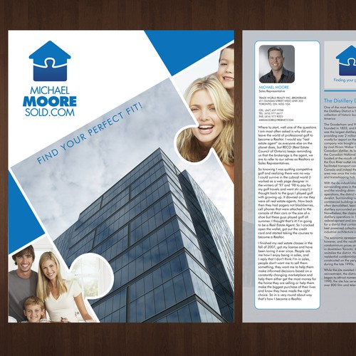 Create a brochure design for MikeMooreSold.com!