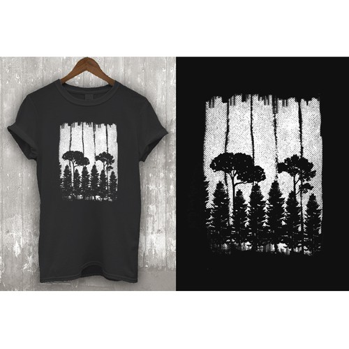 One color Shirt Design. New sustainable outdoor/urban brand.