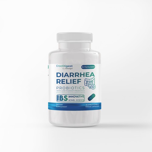 Pill bottle mockup for dietary supplement