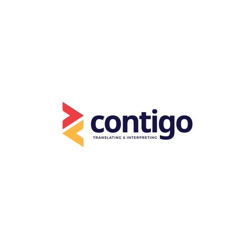 Logo Concept for Contigo- Translating and Interpreting Company