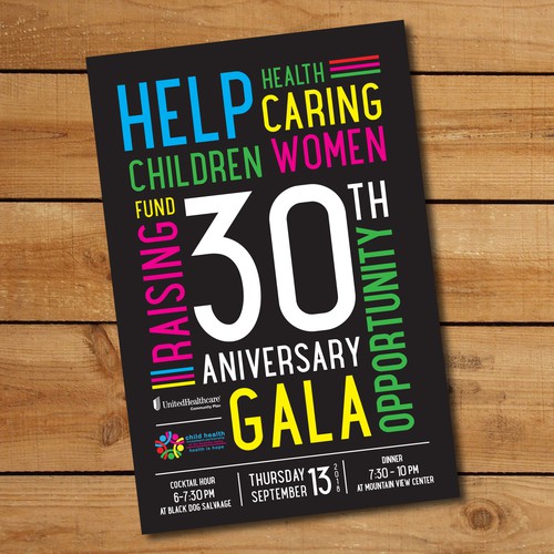 Invitation for a 30th Anniversary Gala