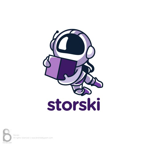 Logo with a Astronaut Character for Storski