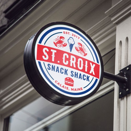 Circle Logo for St. Croix Snack Shack.
